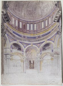 Studio preliminare per la decorazione proposta della Cattedrale di San Paolo, 1856-57